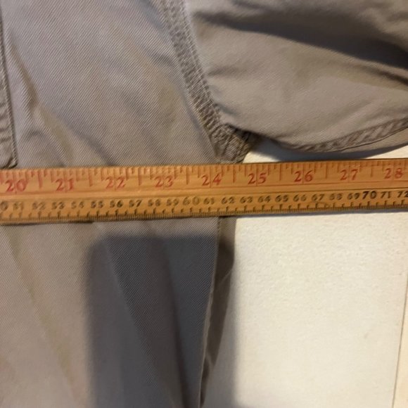 Arizona Button Up Shirt Mens XL Tan Safari Work Button Pockets Relaxed VINTAGE - Picture 6 of 9